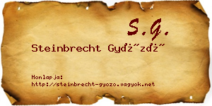 Steinbrecht Győző névjegykártya