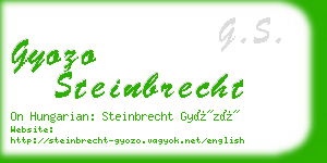 gyozo steinbrecht business card